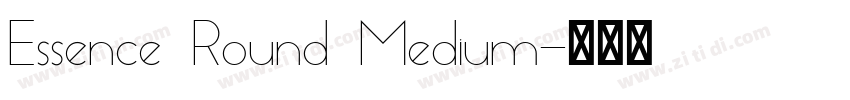 Essence Round Medium字体转换